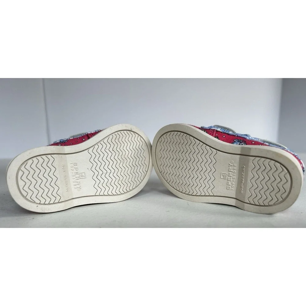 NIB Sperry Vineyard Vines Crib JR VV Girls Patchwork Size 2 M Infant Shoes